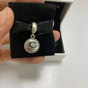 Pandora MLB Football Chicago Bears Sports  Exclusive Dangle Charm Pendant